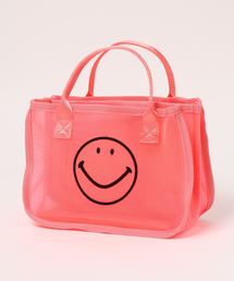 cache cache（カシュ カシュ）の「カシュカシュ cachecache / スマイルモチーフメッシュバッグインバッグ（ポーチ）」