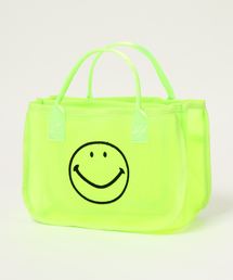 cache cache（カシュ カシュ）の「カシュカシュ cachecache / スマイルモチーフメッシュバッグインバッグ（ポーチ）」