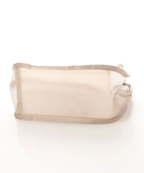 cache cache（カシュ カシュ）の「カシュカシュ cachecache / スマイルモチーフメッシュバッグインバッグ（ポーチ・レディース・ブラック/イエロー/ピンク/ベージュ/パープル/グレー・FREE）」の8枚目の写真