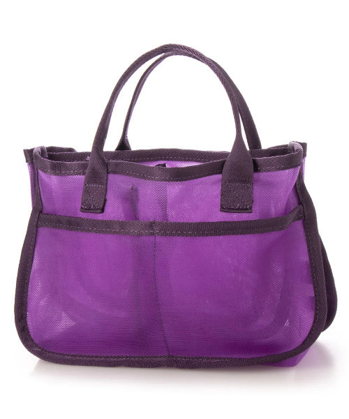 cache cache（カシュ カシュ）の「カシュカシュ cachecache / スマイルモチーフメッシュバッグインバッグ（ポーチ・レディース・ブラック/イエロー/ピンク/ベージュ/パープル/グレー・FREE）」の16枚目の写真