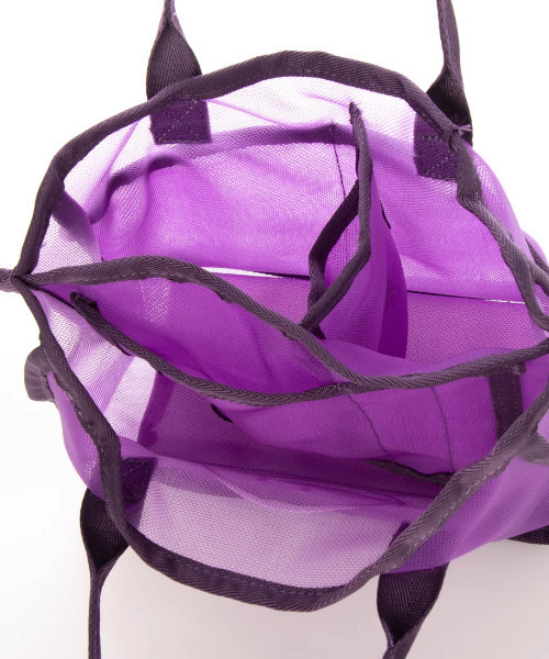 cache cache（カシュ カシュ）の「カシュカシュ cachecache / スマイルモチーフメッシュバッグインバッグ（ポーチ・レディース・ブラック/イエロー/ピンク/ベージュ/パープル/グレー・FREE）」の18枚目の写真