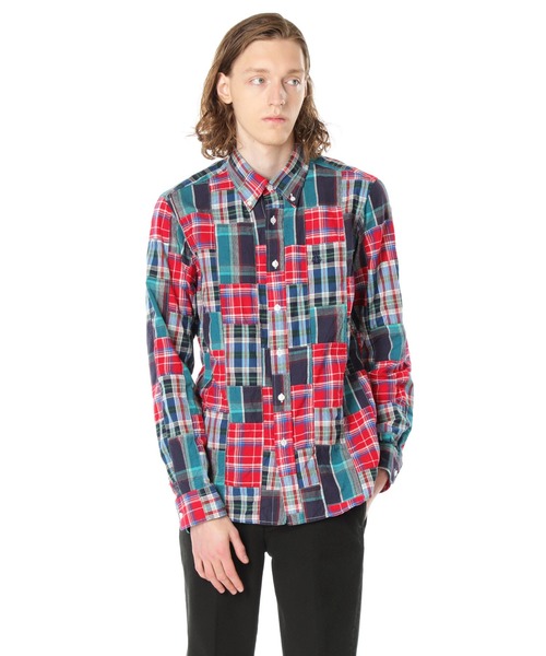 SOPHNET.（ソフネット）の「PATCH WORK MADRAS CHECK BASIC B.D SHIRT 