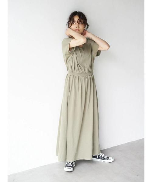 セール Vネックウエストギャザーカットマキシワンピース ワンピース American Holic アメリカンホリック のファッション通販 Zozotown