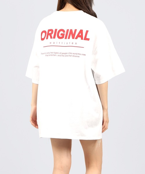DING（ディング）の「DING/ORIGINAL Tシャツ（Tシャツ/カットソー・レディース・ホワイト/ブラック/レッド・FREE）」の2枚目の写真