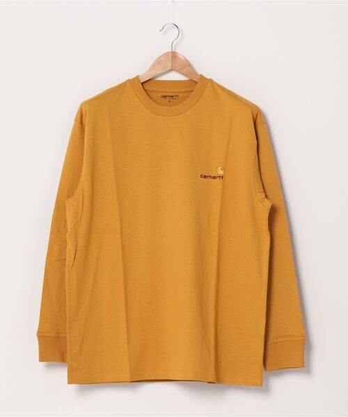 Carhartt WIP（カーハートダブリューアイピー）の「L/S AMERICAN SCRIPT T-SHIRT（Tシャツ/カットソー・メンズ・ブラック/グリーン/アッシュ/イエロー/バーガンディー・LARGE/XX-LARGE/SMALL/MEDIUM/X-SMALL/X-LARGE）」の5枚目の写真