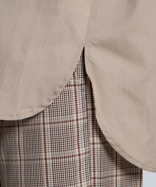 WEGO(ウィゴー)の「WEGO/マウンテンロゴワークシャツ(シャツ/ブラウス・レディース・ブラック/ベージュ・FREE)」の4枚目の写真