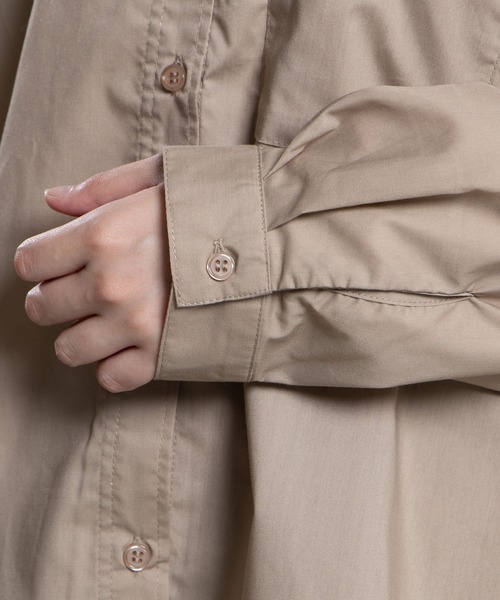 WEGO(ウィゴー)の「WEGO/マウンテンロゴワークシャツ(シャツ/ブラウス・レディース・ブラック/ベージュ・FREE)」の17枚目の写真