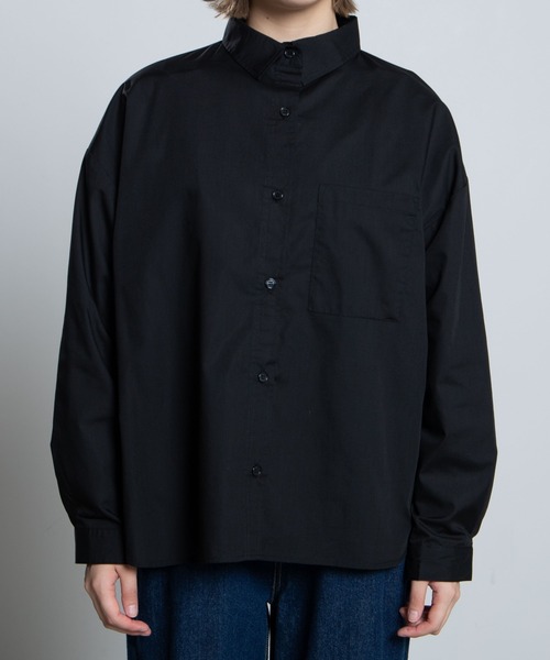 WEGO(ウィゴー)の「WEGO/マウンテンロゴワークシャツ(シャツ/ブラウス・レディース・ブラック/ベージュ・FREE)」の13枚目の写真