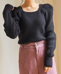 WEGO（ウィゴー）の「WEGO/【ZOZOTOWN&一部店舗限定】スクエアネックセーター（ニット/セーター）」