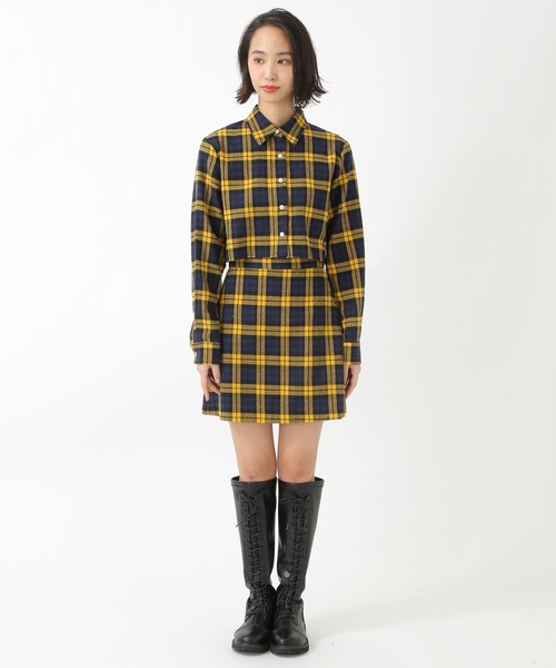 ALAND（エーランド）の「curetty／チェックショートシャツ　2924156（シャツ/ブラウス・レディース・ネイビー/レッド/イエロー/グリーン・SMALL）」の10枚目の写真