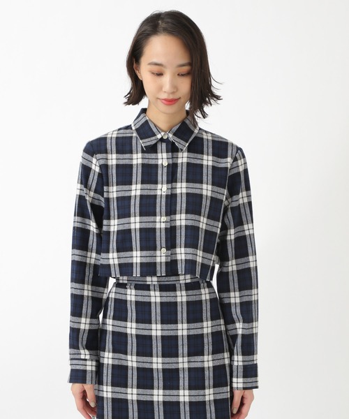 ALAND（エーランド）の「curetty／チェックショートシャツ　2924156（シャツ/ブラウス・レディース・ネイビー/レッド/イエロー/グリーン・SMALL）」の17枚目の写真