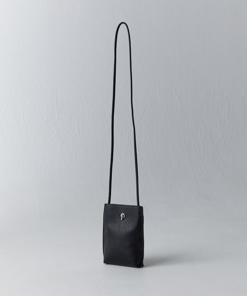 WYM LIDNM（ウィム バイ リドム）の「SHRINK EMBOSS LEATHER SHOULDER BAG（ショルダーバッグ・メンズ・ダークブラウン/ブラック・FREE）」の13枚目の写真