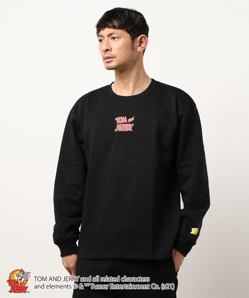 OUTDOOR PRODUCTS APPAREL(アウトドアプロダクツアパレル)の「【トムとジェリー】 ポンチTトレーナー ロンT 袖プリント バックプリント ユニセックス(Tシャツ/カットソー・メンズ・その他1/その他2/その他3/その他4・MEDIUM/LARGE)」の3枚目の写真