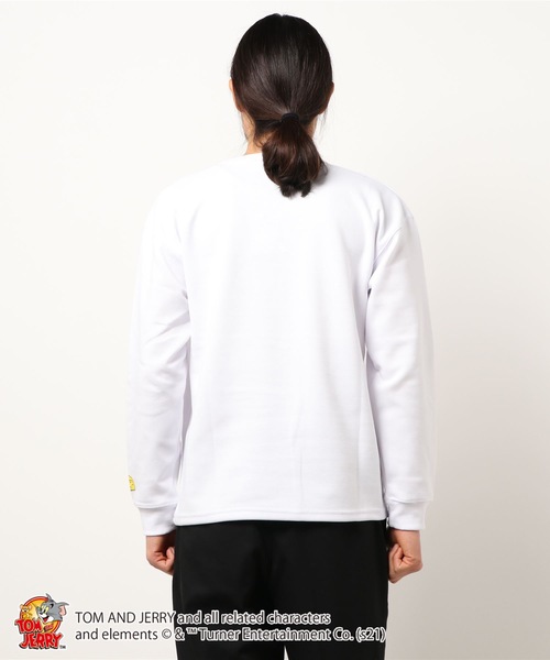 OUTDOOR PRODUCTS APPAREL(アウトドアプロダクツアパレル)の「【トムとジェリー】 ポンチTトレーナー ロンT 袖プリント バックプリント ユニセックス(Tシャツ/カットソー・メンズ・その他1/その他2/その他3/その他4・MEDIUM/LARGE)」の6枚目の写真