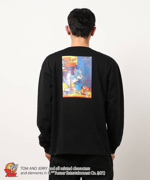 OUTDOOR PRODUCTS APPAREL(アウトドアプロダクツアパレル)の「【トムとジェリー】 ポンチTトレーナー ロンT 袖プリント バックプリント ユニセックス(Tシャツ/カットソー・メンズ・その他1/その他2/その他3/その他4・MEDIUM/LARGE)」の8枚目の写真