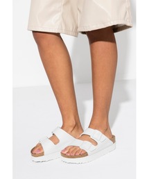 BIRKENSTOCK（ビルケンシュトック）の「パピリオ Arizona/アリゾナ ヴィーガン　ホワイト(ナロー)（サンダル・レディース）」