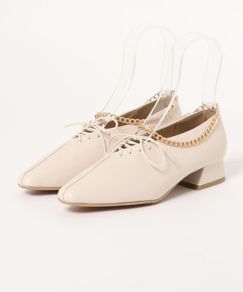 KOBE LETTUCE（コウベレタス）の「チェーンアンクレット2Wayレースアップシューズ（その他シューズ・レディース・ベージュ/アイボリー/ブラック・LL/M/S/L）」の14枚目の写真