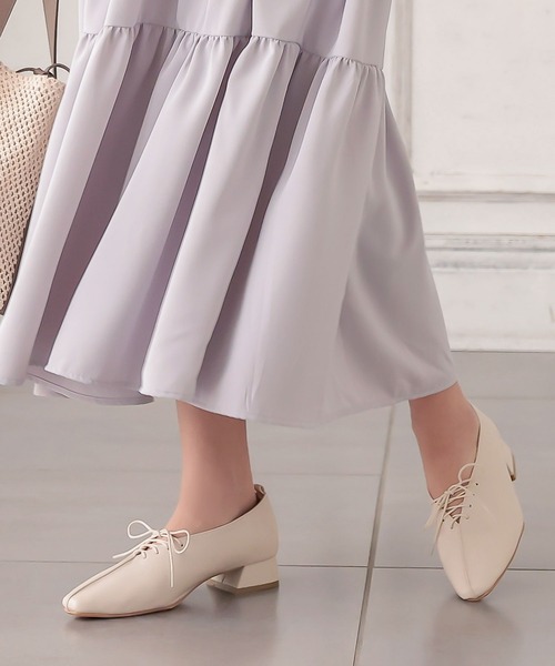 KOBE LETTUCE（コウベレタス）の「チェーンアンクレット2Wayレースアップシューズ（その他シューズ・レディース・ベージュ/アイボリー/ブラック・LL/M/S/L）」の8枚目の写真