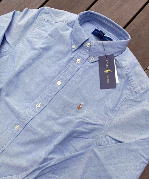 POLO RALPH LAUREN(ポロ ラルフ ローレン)の「ワンポイント 刺繍 ボタンダウン オックスフォードシャツ(シャツ/ブラウス・メンズ・ホワイト/ブルー/イエロー/ピンク・L/XL)」の9枚目の写真