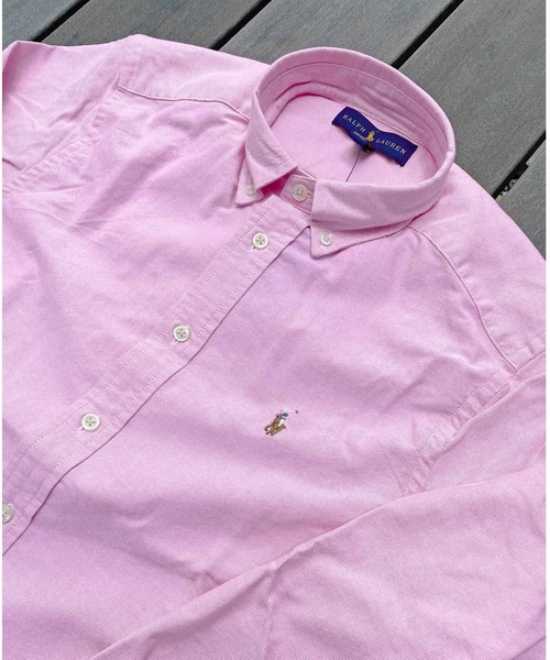 POLO RALPH LAUREN(ポロ ラルフ ローレン)の「ワンポイント 刺繍 ボタンダウン オックスフォードシャツ(シャツ/ブラウス・メンズ・ホワイト/ブルー/イエロー/ピンク・L/XL)」の7枚目の写真