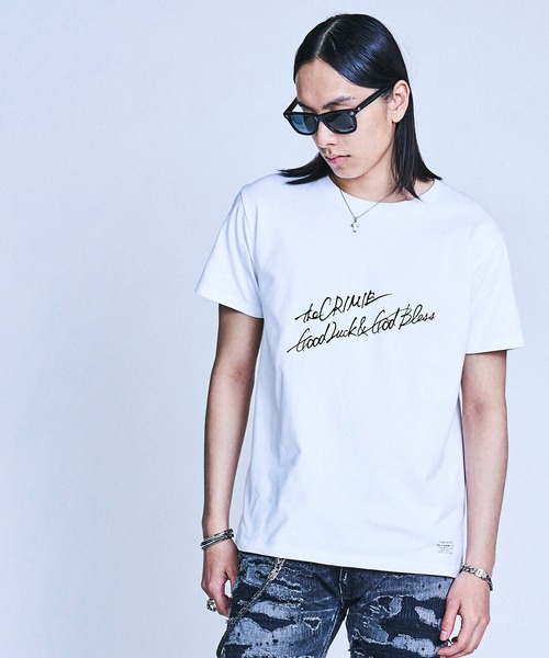 CRIMIE（クライミー）の「LETTERING T SHIRT（Tシャツ/カットソー・メンズ・ホワイト/ブラック・L/M/XXL/S/XL）」の4枚目の写真