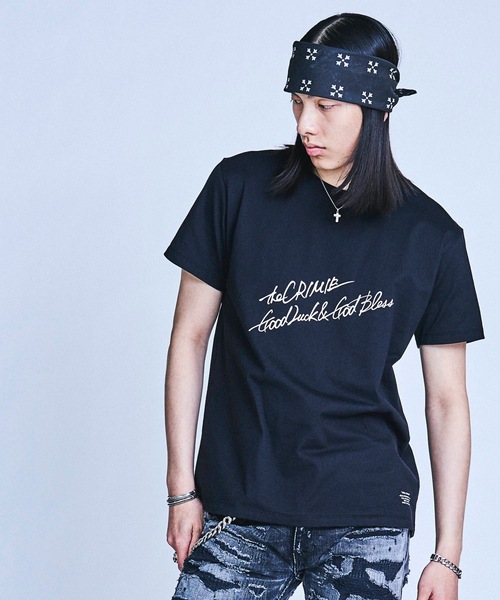 CRIMIE（クライミー）の「LETTERING T SHIRT（Tシャツ/カットソー・メンズ・ホワイト/ブラック・L/M/XXL/S/XL）」の3枚目の写真