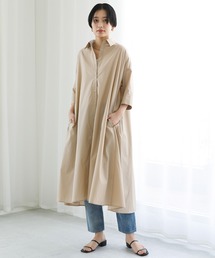 koe（コエ）の「７分袖フレアシャツワンピース*（ワンピース）」