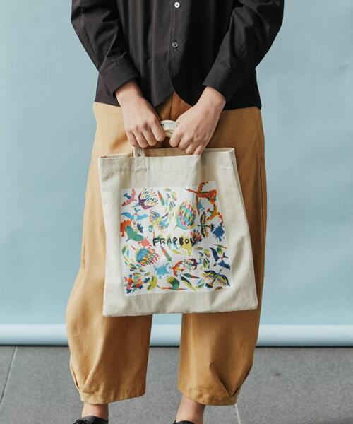 FRAPBOIS（フラボア）の「FRAPBOIS×田室綾乃×クレパス トートバッグ（トートバッグ・レディース・キナリ・FREE）」の6枚目の写真