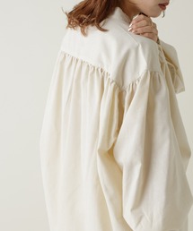 Kastane | 【Thank Mat'l.】リサイクルヤーンギャザーボリュームシャツ(シャツ/ブラウス)