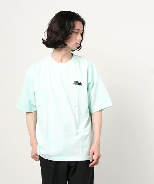 FIRST DOWN（ファーストダウン）の「【FIRST DOWN USA】ファーストダウン USA タイダイ柄 ワンポイントTシャツ（Tシャツ/カットソー・メンズ・ブラック/サックスブルー/ミント・XL/M/L）」の6枚目の写真