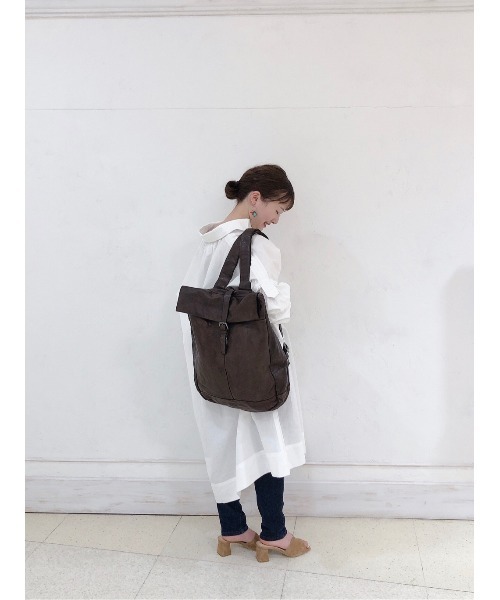 BEARDSLEY（ビアズリー）の「”HARBOUR 2nd”レザーリュック（バックパック/リュック・レディース・ブラウン・FREE）」の16枚目の写真