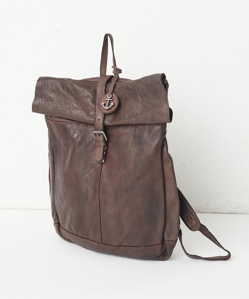 BEARDSLEY（ビアズリー）の「”HARBOUR 2nd”レザーリュック（バックパック/リュック・レディース・ブラウン・FREE）」の6枚目の写真