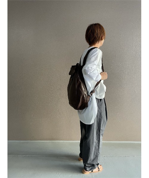 BEARDSLEY（ビアズリー）の「”HARBOUR 2nd”レザーリュック（バックパック/リュック・レディース・ブラウン・FREE）」の8枚目の写真