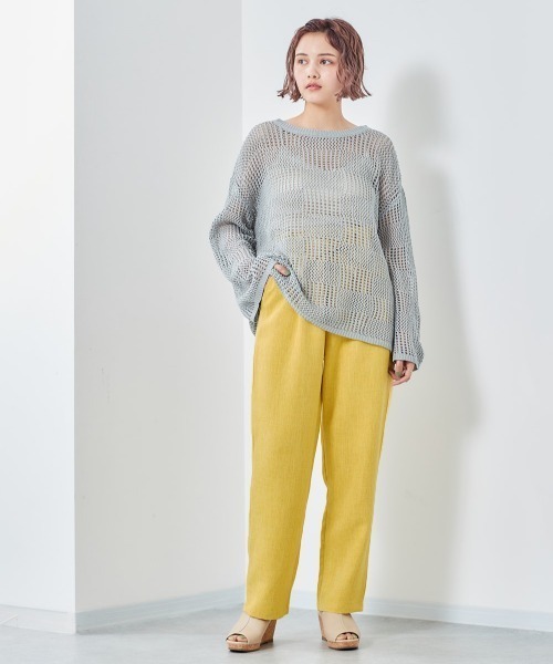cepo(セポ)の「ツイードリネンライクパンツ(その他パンツ・レディース・ブルー/ベージュ/オレンジ・M/S)」の8枚目の写真