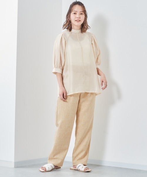 cepo(セポ)の「ツイードリネンライクパンツ(その他パンツ・レディース・ブルー/ベージュ/オレンジ・M/S)」の13枚目の写真