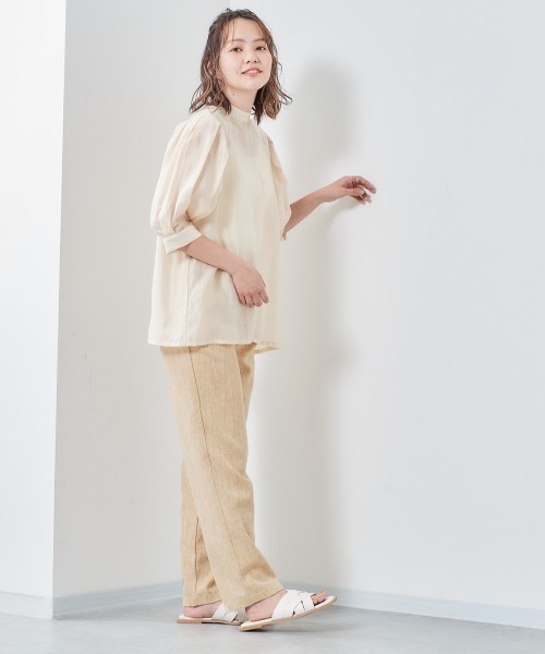 cepo(セポ)の「ツイードリネンライクパンツ(その他パンツ・レディース・ブルー/ベージュ/オレンジ・M/S)」の14枚目の写真