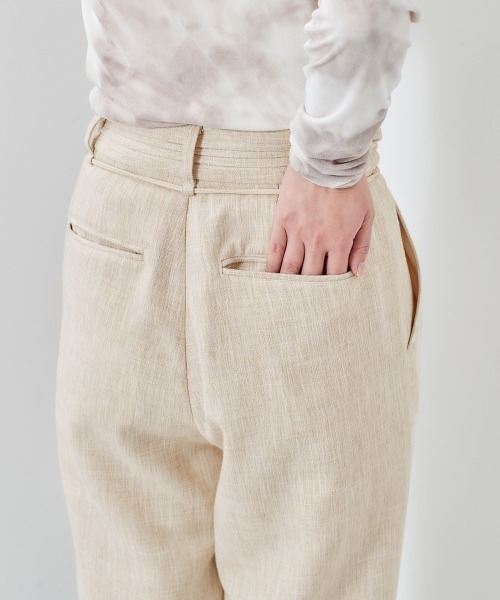 cepo(セポ)の「ツイードリネンライクパンツ(その他パンツ・レディース・ブルー/ベージュ/オレンジ・M/S)」の4枚目の写真