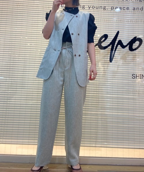 cepo(セポ)の「ツイードリネンライクパンツ(その他パンツ・レディース・ブルー/ベージュ/オレンジ・M/S)」の19枚目の写真