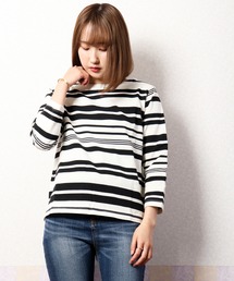 nougatine | 【nougatine】ボートネック8分袖プルオーバー(スウェット)