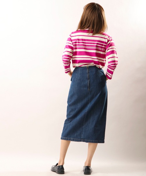 nougatine(ヌガティーヌ)の「【nougatine】ボートネック8分袖プルオーバー(スウェット・レディース・ブラック/ネイビー/ピンク・FREE)」の14枚目の写真