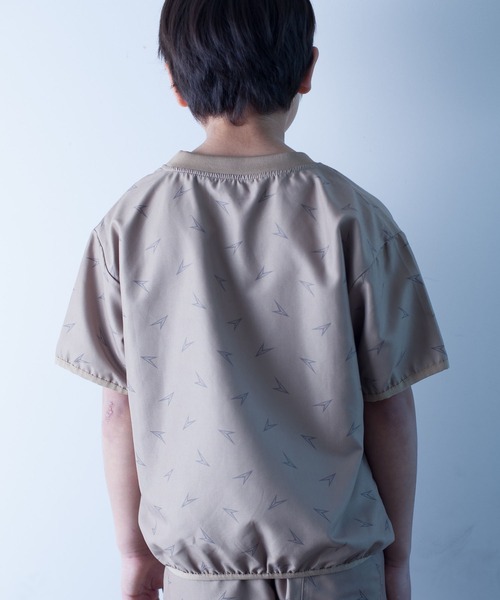 瞬足（シュンソク）の「瞬足/キッズ/withウォーターTee/SSA3040（Tシャツ/カットソー・キッズ・チャコール/ブルー/ベージュ/カーキ/ピンク・S/XL/L/M）」の7枚目の写真