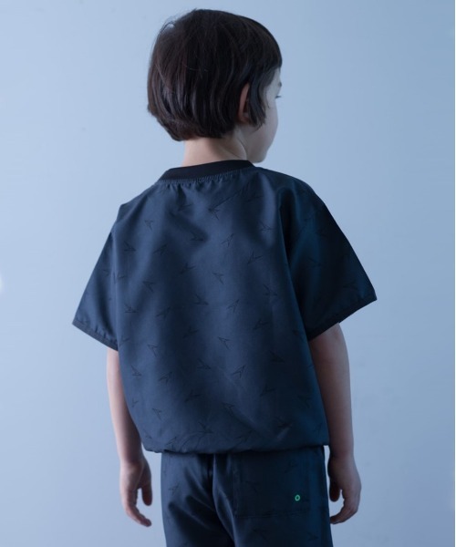瞬足（シュンソク）の「瞬足/キッズ/withウォーターTee/SSA3040（Tシャツ/カットソー・キッズ・チャコール/ブルー/ベージュ/カーキ/ピンク・S/XL/L/M）」の6枚目の写真