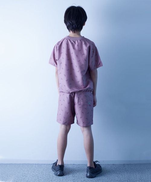 瞬足（シュンソク）の「瞬足/キッズ/withウォーターTee/SSA3040（Tシャツ/カットソー・キッズ・チャコール/ブルー/ベージュ/カーキ/ピンク・S/XL/L/M）」の14枚目の写真