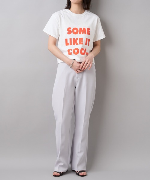 CIAOPANIC（チャオパニック）の「カラーセンタープレススラックスパンツ（スラックス・レディース・ライトグレー/ピンク/グリーン/ブラック・FREE）」の18枚目の写真