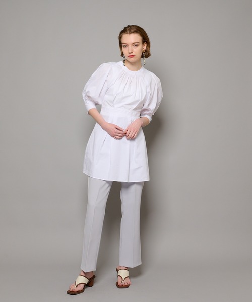 CIAOPANIC（チャオパニック）の「カラーセンタープレススラックスパンツ（スラックス・レディース・ライトグレー/ピンク/グリーン/ブラック・FREE）」の21枚目の写真