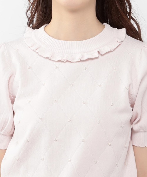 LODISPOTTO(ロディスポット)の「Parlyパフニット(ニット/セーター・レディース・ピンク/アイボリー/ラベンダー・MEDIUM)」の5枚目の写真