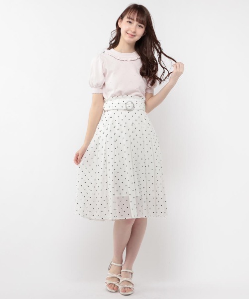 LODISPOTTO(ロディスポット)の「Parlyパフニット(ニット/セーター・レディース・ピンク/アイボリー/ラベンダー・MEDIUM)」の4枚目の写真