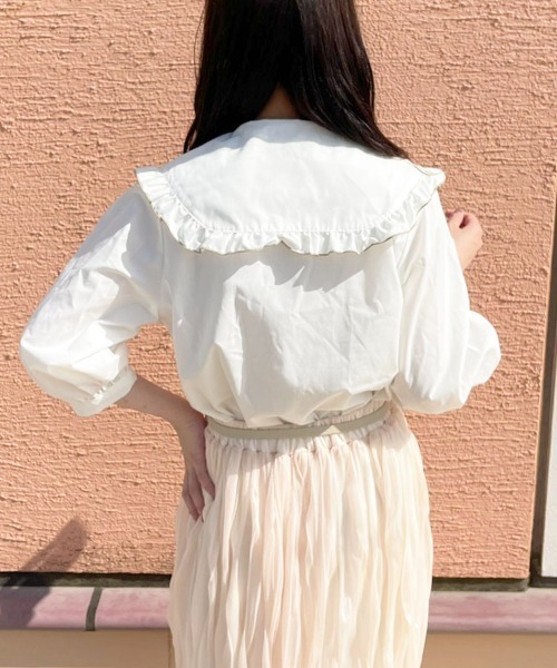 apres jour（アプレジュール）の「刺繍フリルブラウス【ZOZOTOWN限定アイテム】（シャツ/ブラウス・レディース・オフホワイト/ピンクベージュ/モカ・フリー/X-LARGE）」の13枚目の写真