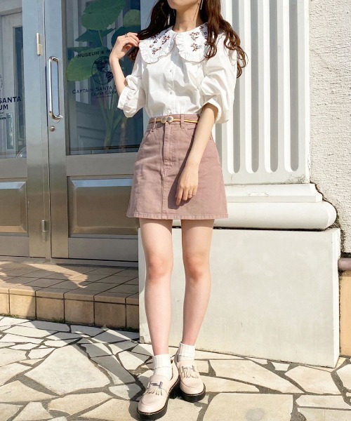 apres jour（アプレジュール）の「刺繍フリルブラウス【ZOZOTOWN限定アイテム】（シャツ/ブラウス・レディース・オフホワイト/ピンクベージュ/モカ・フリー/X-LARGE）」の19枚目の写真