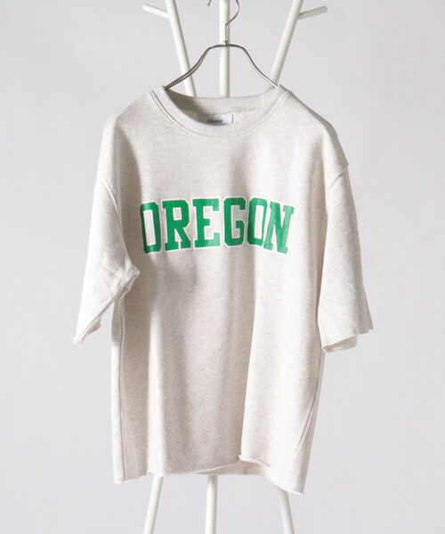 GLOSTER（グロスター）の「カレッジプリント裏毛ショートスリーブTEE（Tシャツ/カットソー・メンズ・ホワイト/オフホワイト/ブラック・FREE）」の8枚目の写真